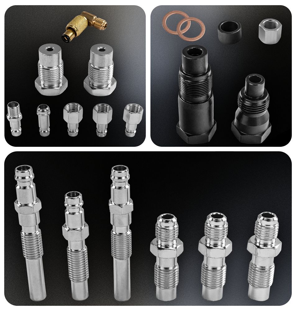 Kit manometru compresie motoare diesel PM-MCSD-19T, 19 piese, Powermat PM1523