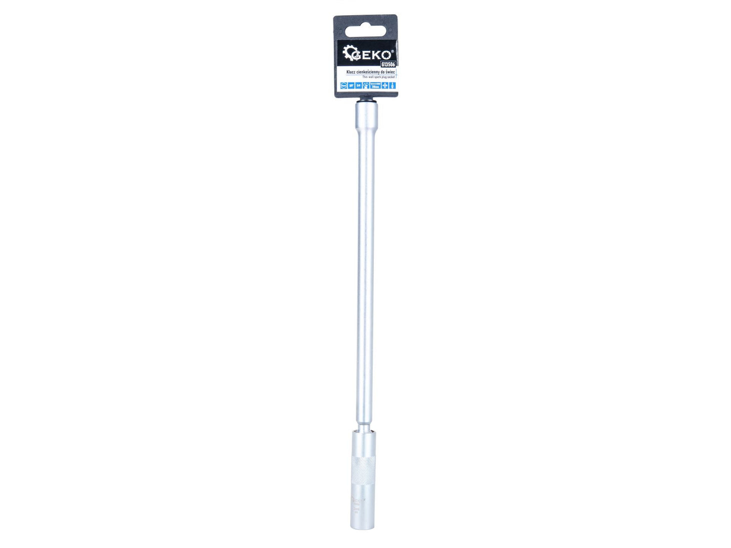 Cheie pentru bujii, 14 mm, 3 / 8", Cr-V, Geko G13506