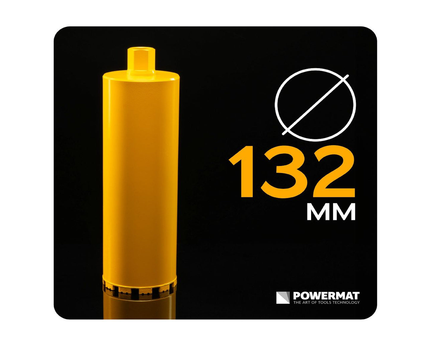 Carota diamantata pentru beton PM-DWK-132x450M, 1 1 / 4", 123 mm, Powermat PM1562