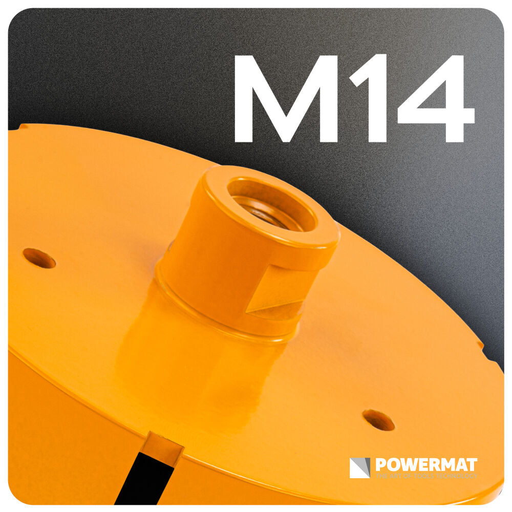 Carota diamantata pentru ceramica PM-DWK-120M14M, 120 mm, Powermat PM1582