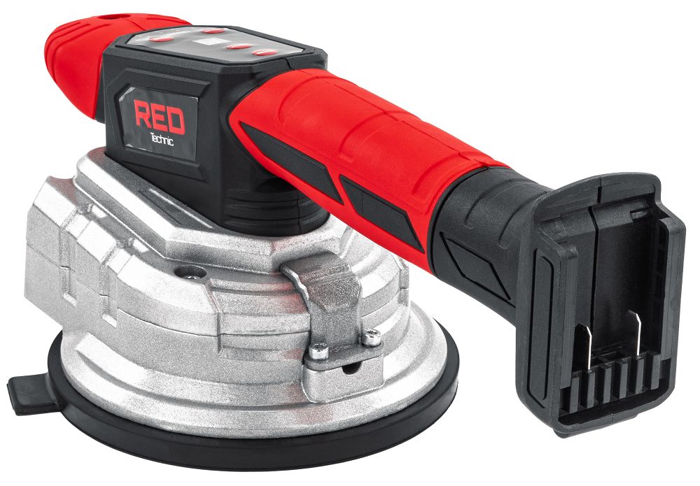 Ventuza vibranta pentru gresie, capacitate maxima 100 kg, 150 mm, Red Technic RTAPW0155