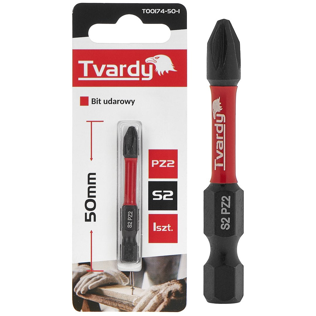 Bit de impact PZ2, 50 mm S2, Tvardy T00174-50-1