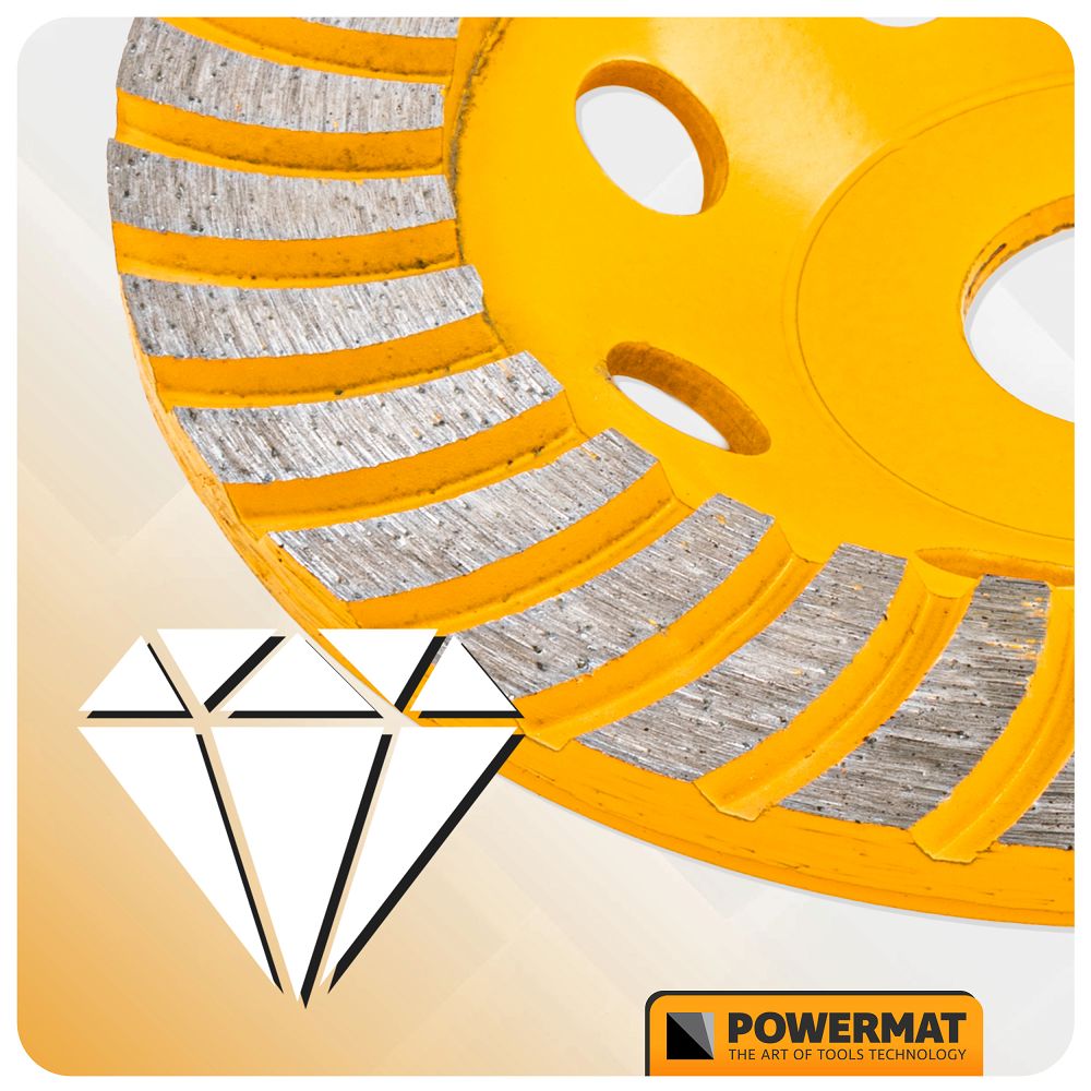 Disc pentru slefuit PM-DTG-1252T, 125 mm, Powermat PM1418