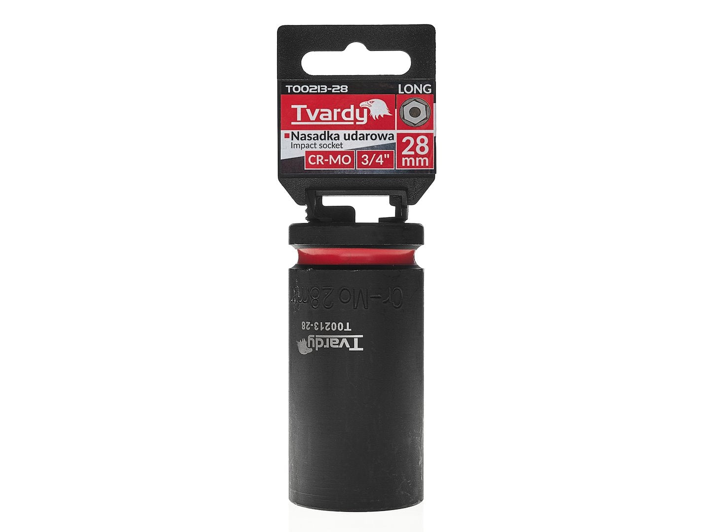 Cheie tubulara de impact in 6 puncte 3 / 4", 28 mm, Cr-Mo, Tvardy T00213-28