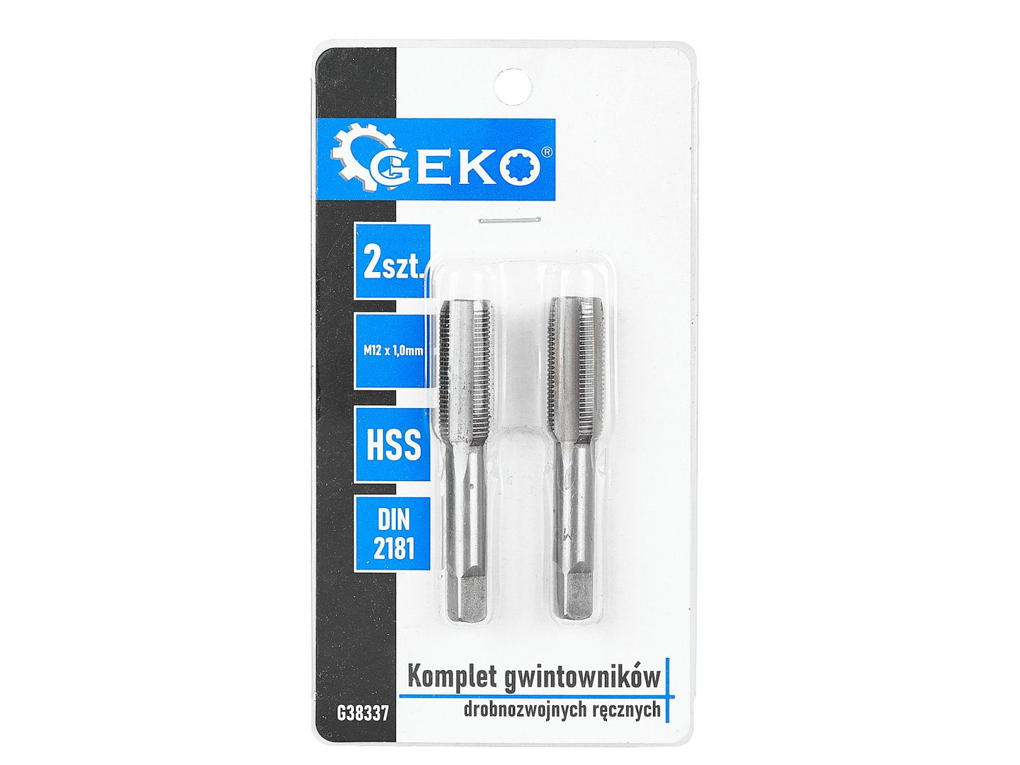 Set tarozi pentru filetare manuala, M12 x 1,0 mm, 2 bucati, Geko G38337