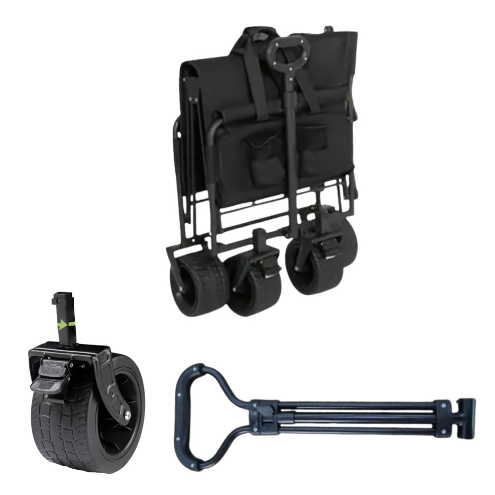 Carucior pliabil turistic pentru plaja si gradina, 80 kg, 120 l, 74.9 x 48 x 90 cm, Lean 26725