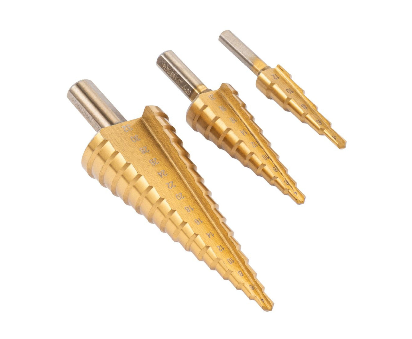 Set burghie conice HSS in trepte PM-ZWSF-6T, 4-30 mm, 6 bucati, Powermat PM1458