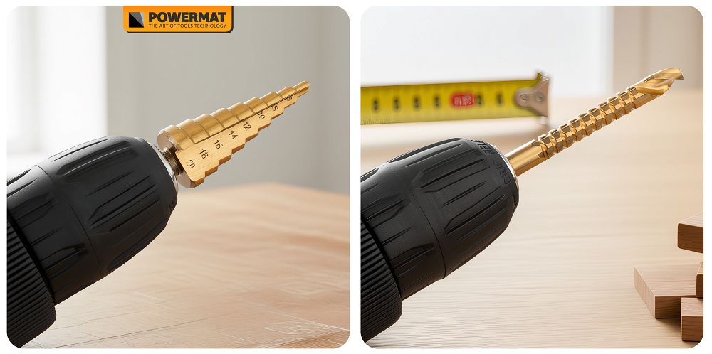 Set burghie conice HSS in trepte PM-ZWSF-6T, 4-30 mm, 6 bucati, Powermat PM1458