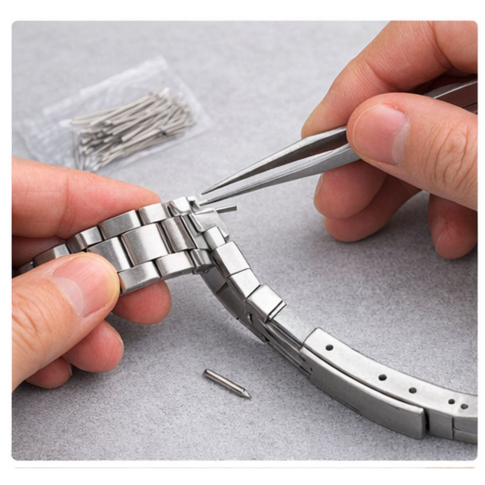 Set unelte pentru repararea ceasurilor din inox si aluminiu, 21 x 10 x 5.5 cm, Lean 26744