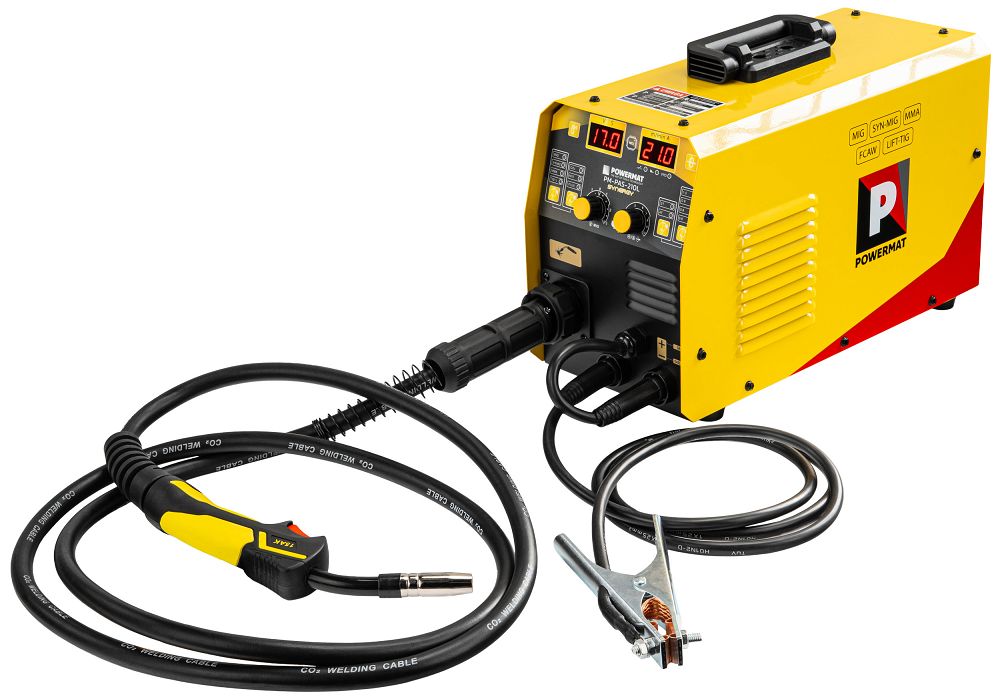 Aparat de sudura tip invertor MIG / MAG PM-PAS-210L, 210 A, Powermat PM1544