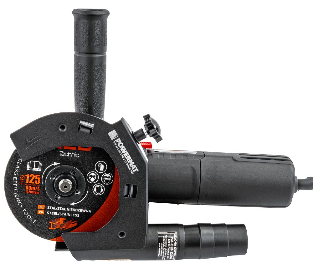 Capac aspirare praf pentru polizor unghiular PM-OSK-125MN, 125 mm, Powermat PM1414