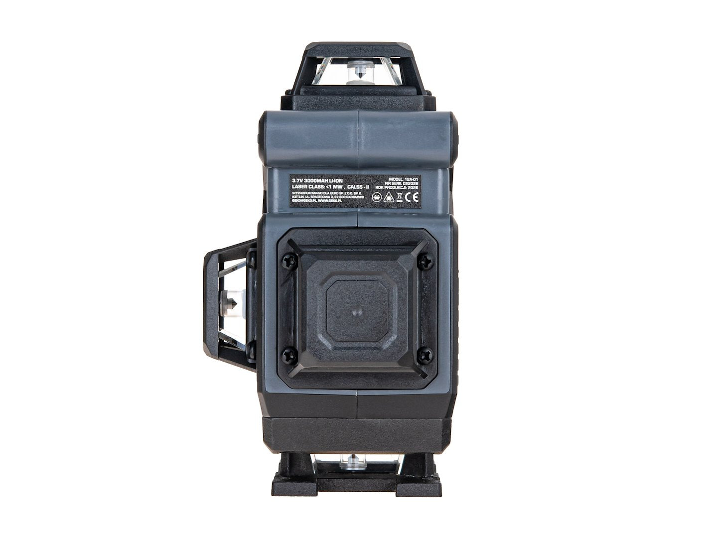 Laser cu linii incrucisate 360° 4D, fascicul verde, 16 linii, cu stativ, 2 acumulatori si set complet de accesorii, Geko G03321
