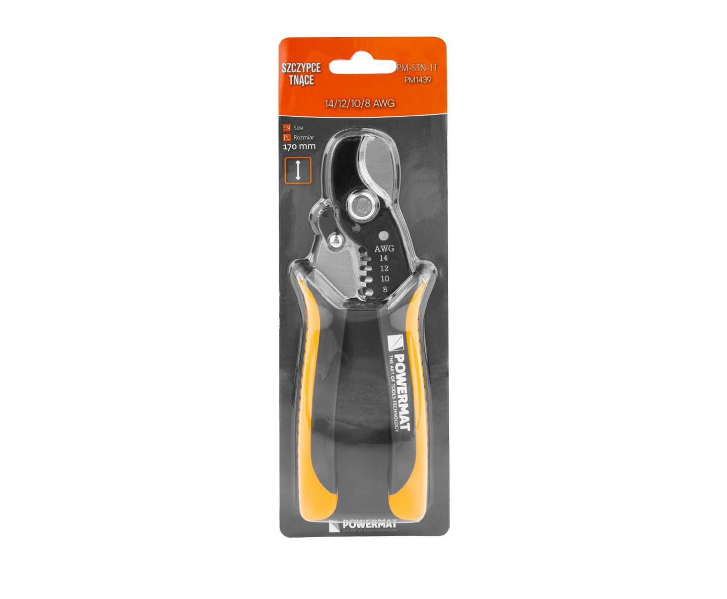 Cleste pentru sertizare / dezizolare cabluri PM-STN-1T, Powermat PM1439