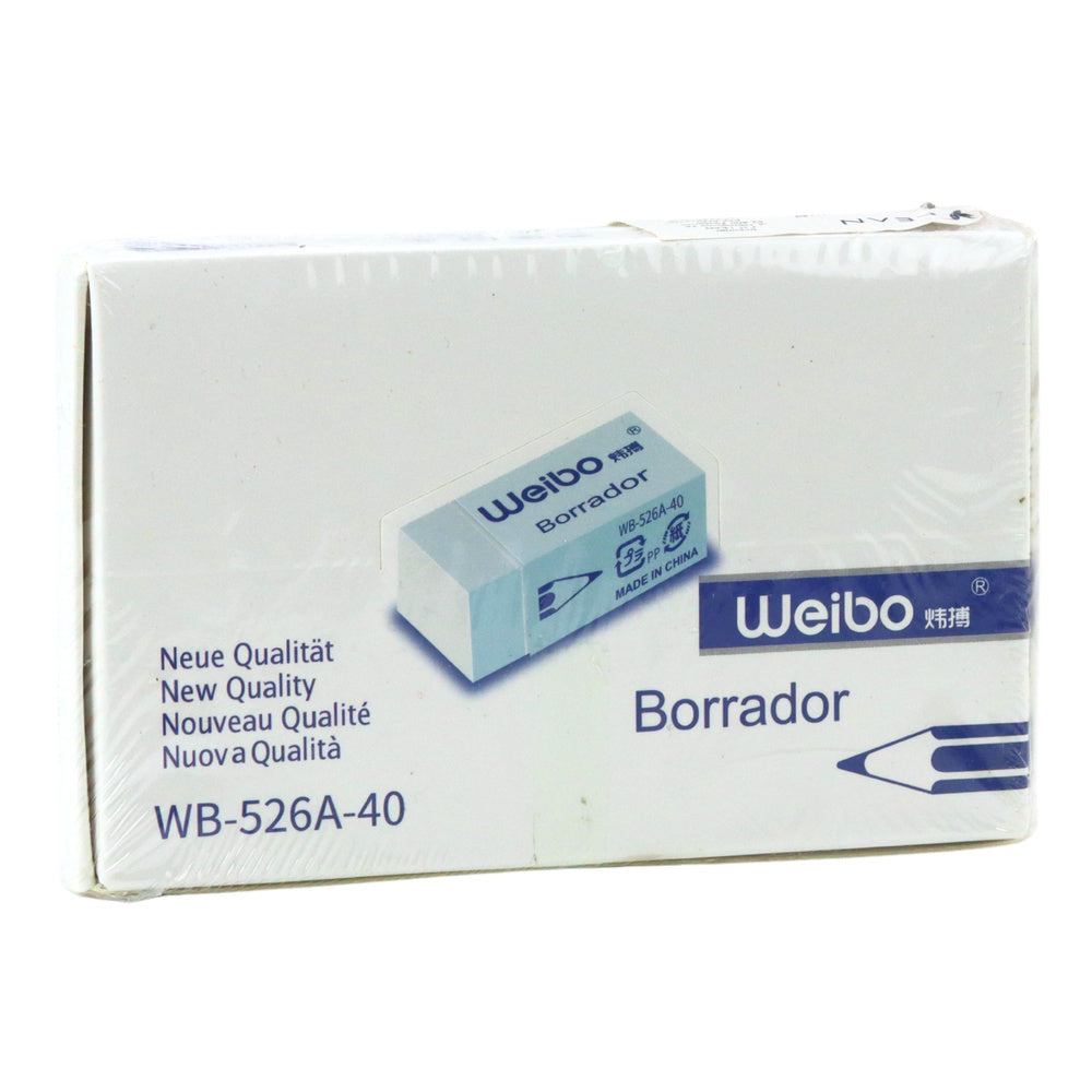 Guma de sters Weibo WB-526A, alb, 3,5x2x1cm, Lean 22412