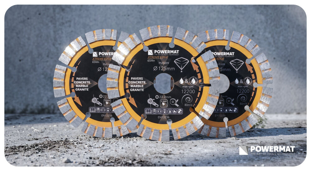 Disc diamantat segmentat PM-TDCS-1255T, 125 mm, Powermat PM1499