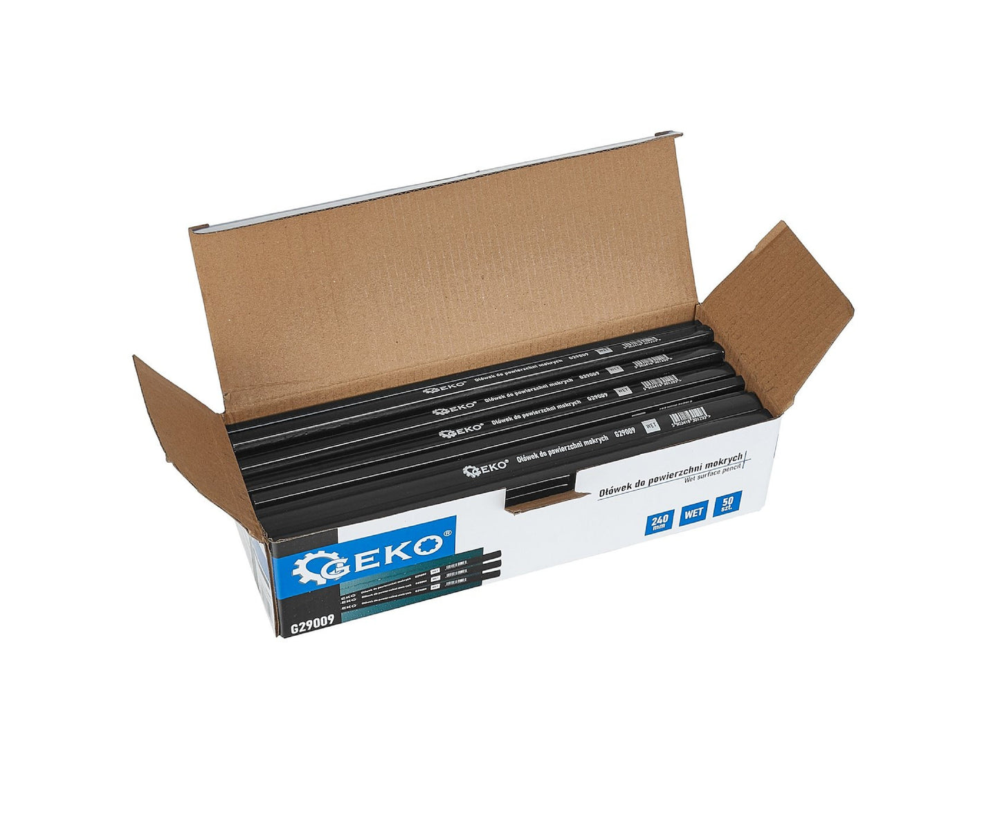 Set creioane pentru suprafete umede, 240 mm, 50 bucati, Geko G29009