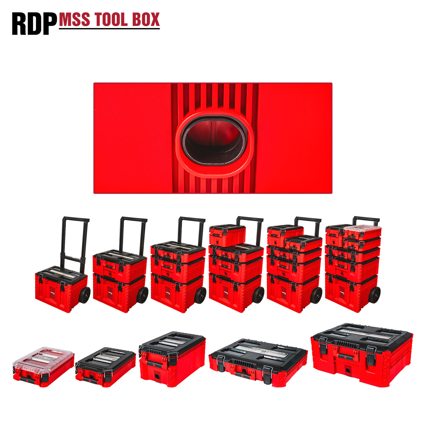 Sistem depozitare modular cu roti RDP-MSS7, 556 x 1120 x 424 mm, Raider 139615
