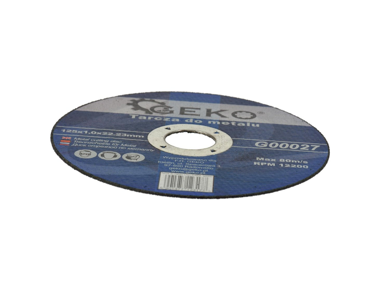Disc de tăiere pentru metal, 125 x 1 mm, Geko G00027