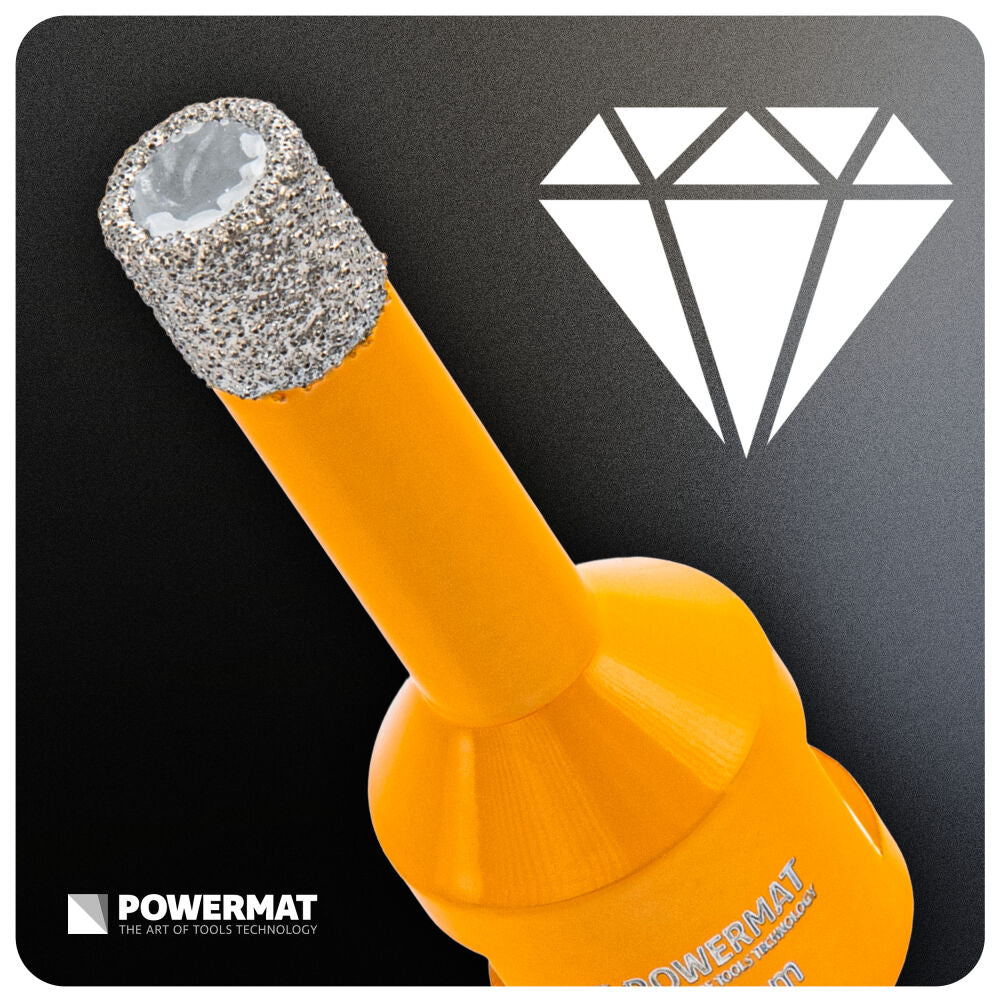Carota diamantata pentru ceramica PM-DWK-10M14M, 10 mm, Powermat PM1568