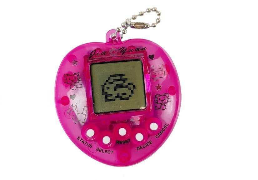 Jucarie interactiva Tamagotchi cu snur, roz, Lean 4008