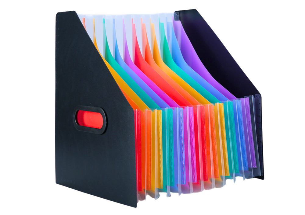 Organizator de documente A4, multicolor, 32.5 x 25.5 cm, Lean 20217