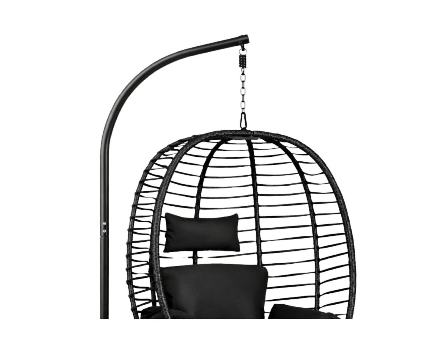 Balansoar suspendat de gradina Cocoon, negru, 194 cm, Lean 30646