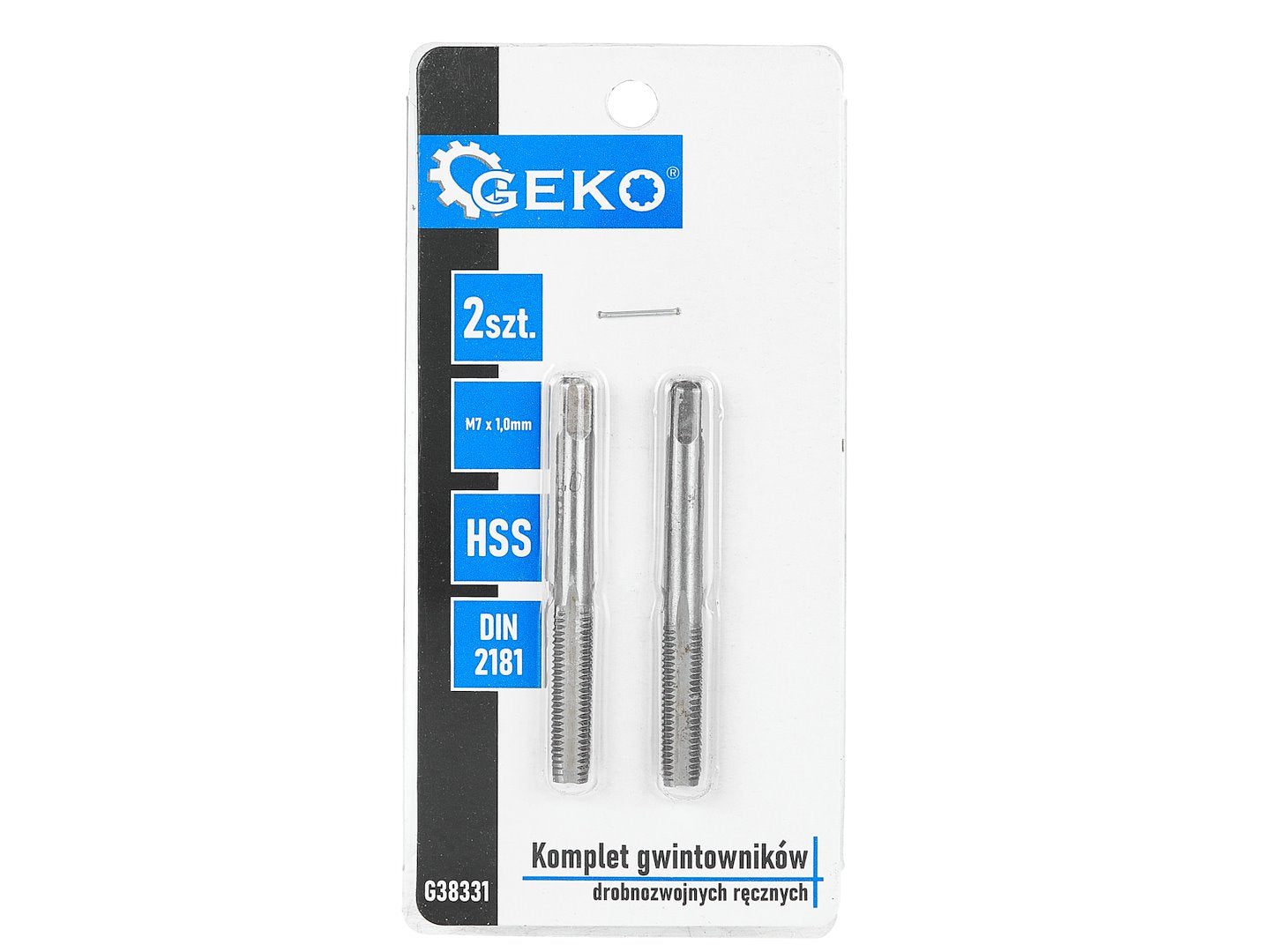 Set tarozi pentru filetare manuala, M7 x 1,0 mm, 2 bucati, Geko G38331