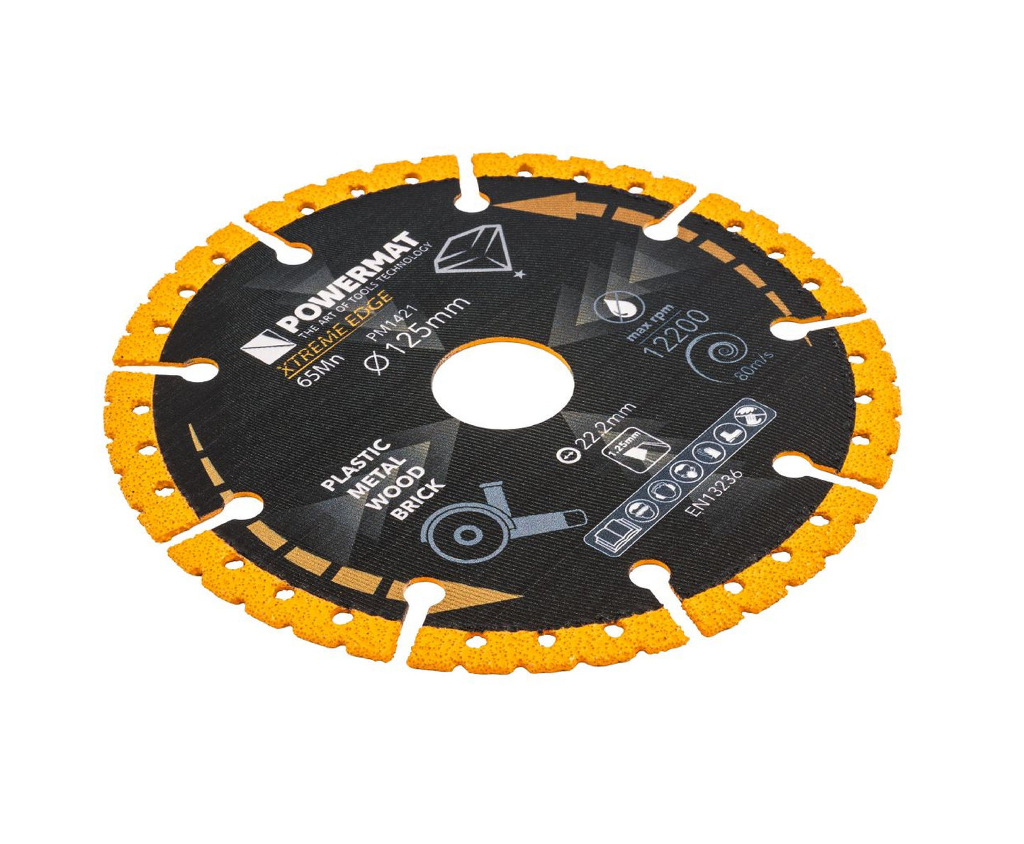 Disc diamantat universal  PM-TDCS-1252T, 125 mm, Powermat PM1421