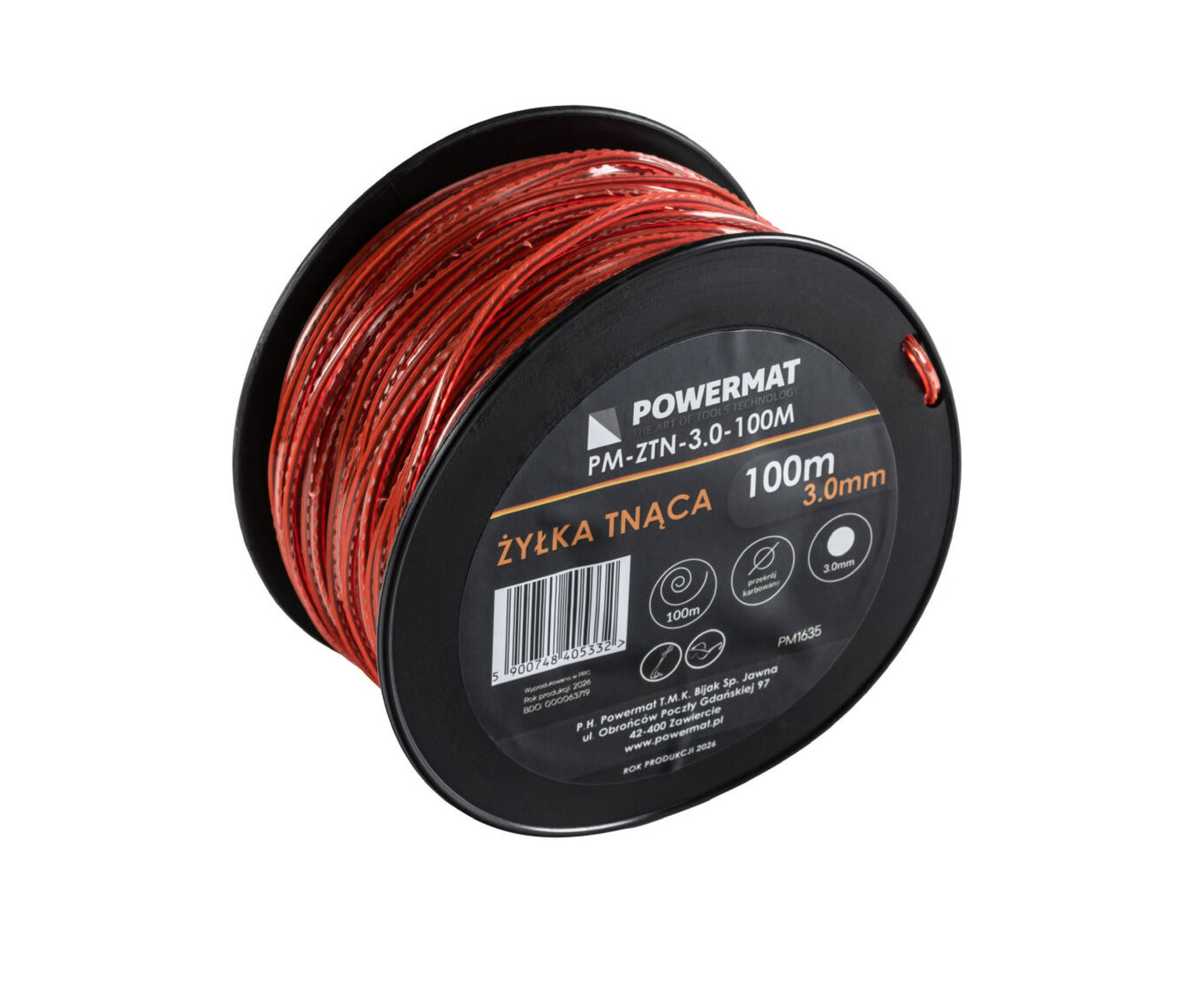 Fir patrat pentru motocoasa PM-ZTN-3.0-100M, 100 m, Powermat PM1635