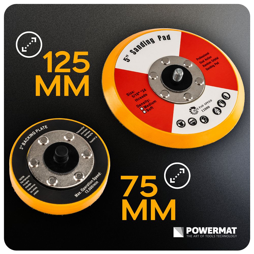 Masina de polisat auto PM-PS-750T, 125/75mm, 750 W, Powermat PM1549