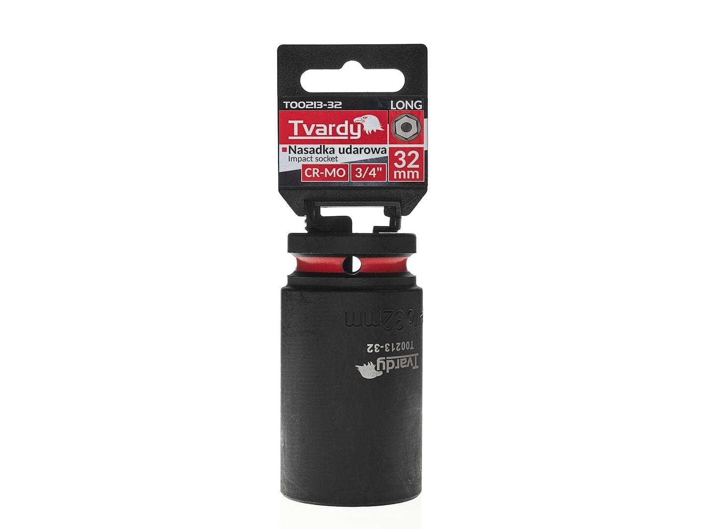 Cheie tubulara de impact in 6 puncte 3 / 4", 32 mm, Cr-Mo, Tvardy T00213-32