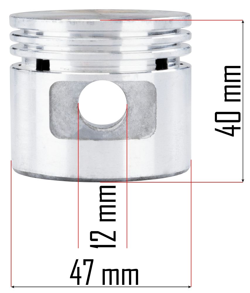 Piston complet pentru compresor, Powermat PM-KO-100T-V2-TK