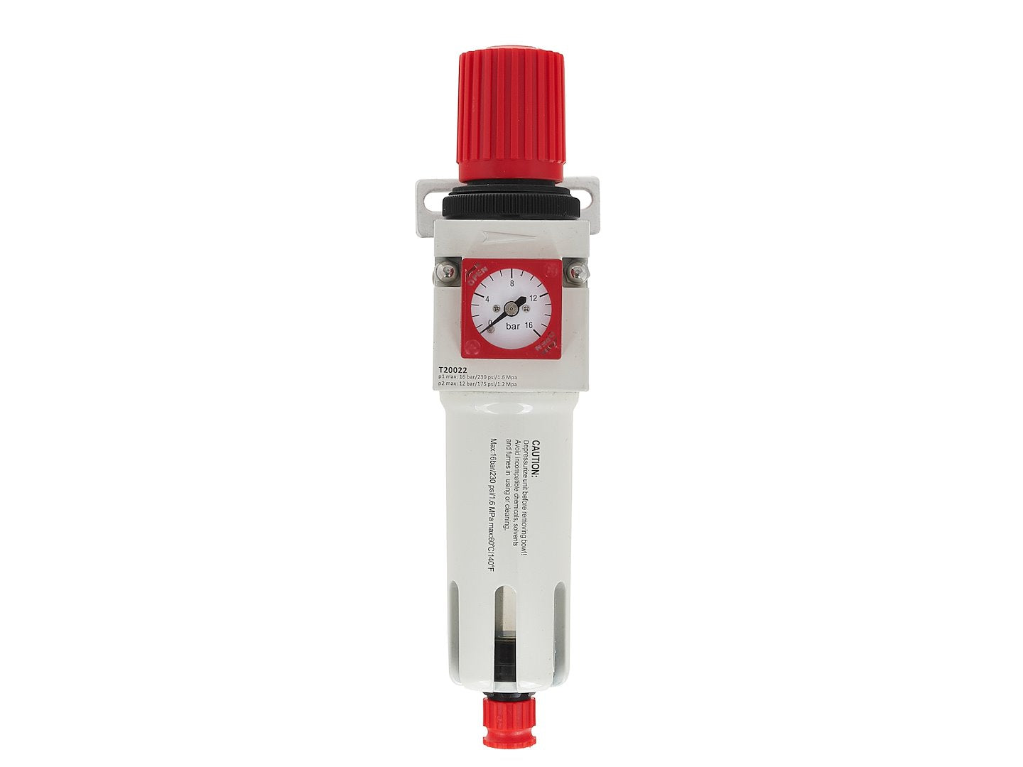 Reductor de aer cu filtru si manometru 1 / 4", Tvardy T20022