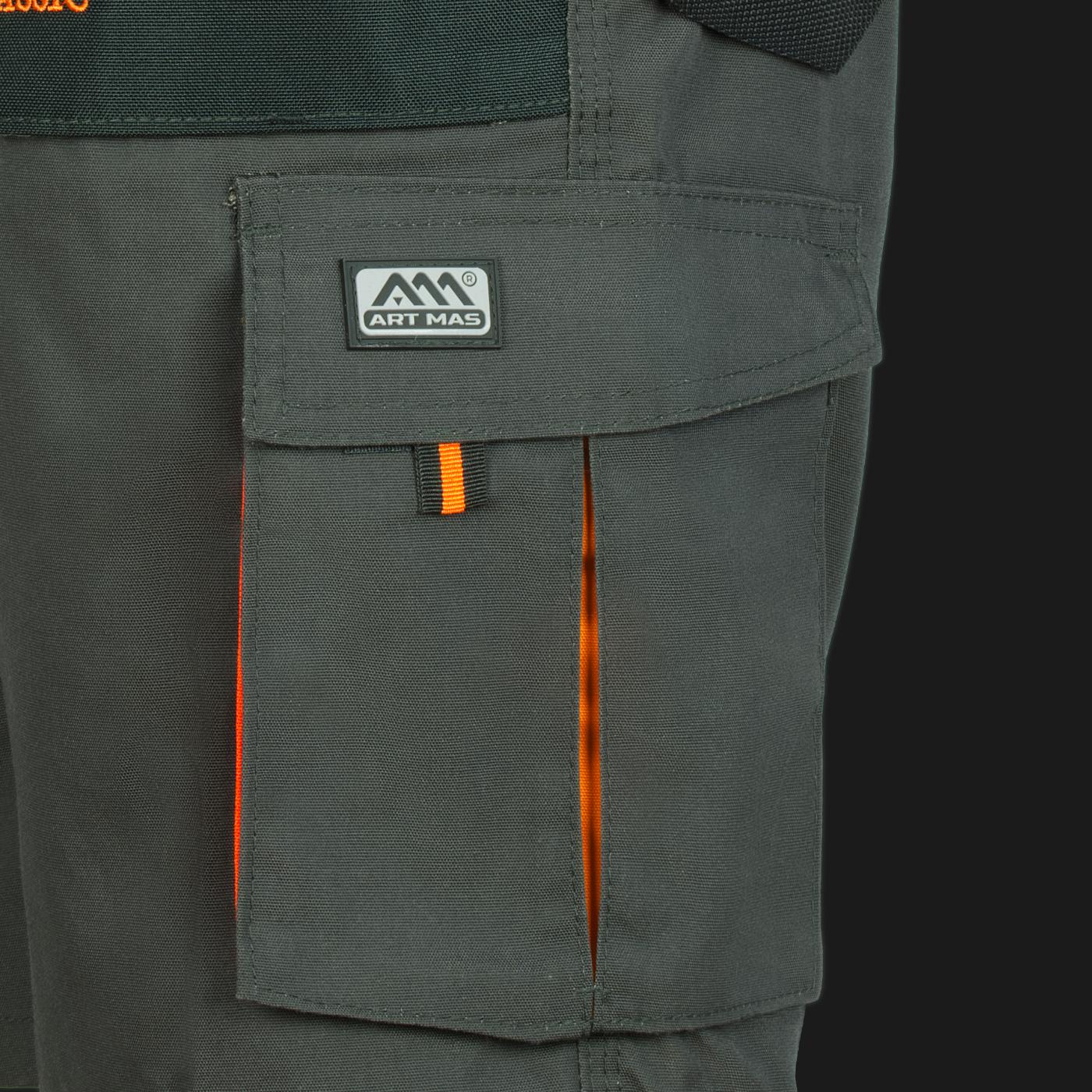 Pantaloni scurti de lucru Classic, portocaliu, marimea 48, Artmas ART709009