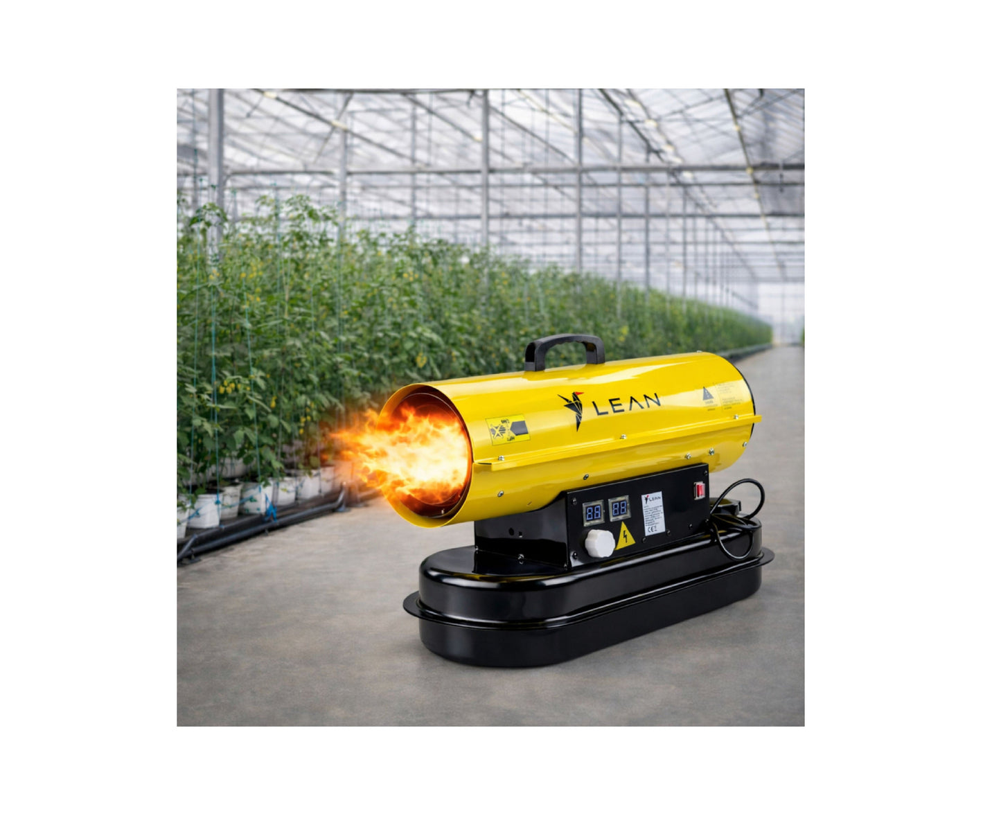 Incalzitor industrial diesel cu afisaj LCD si termostat, 30 kW, Lean 27098