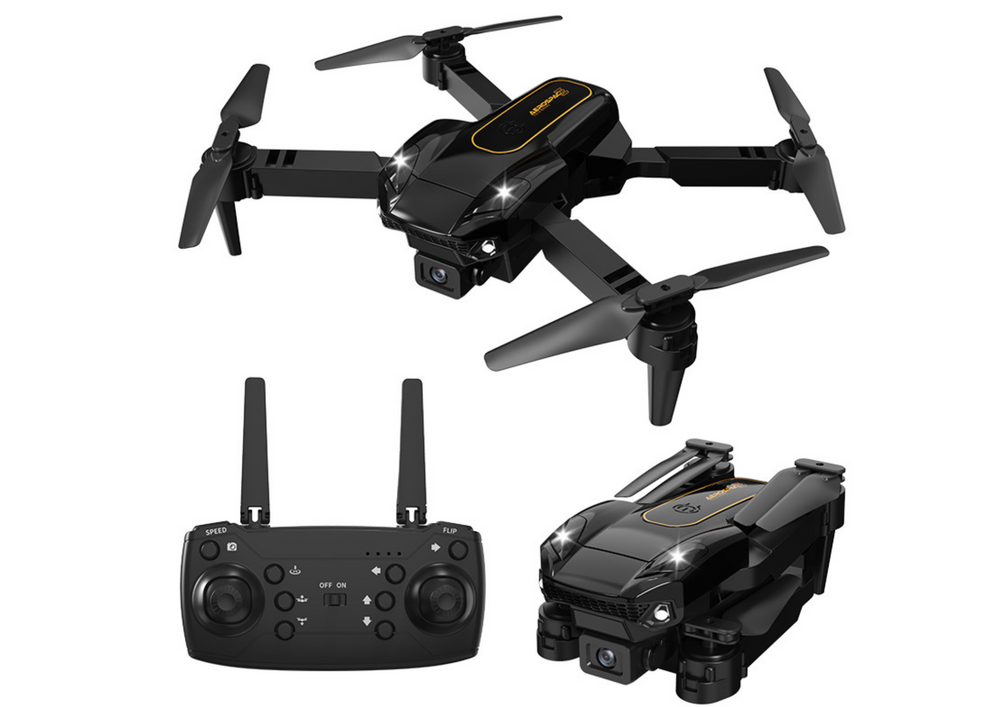 Drona cu telecomanda si camera 4K SY16, negru, 10 cm x 9 cm x 5 cm, Lean 20968