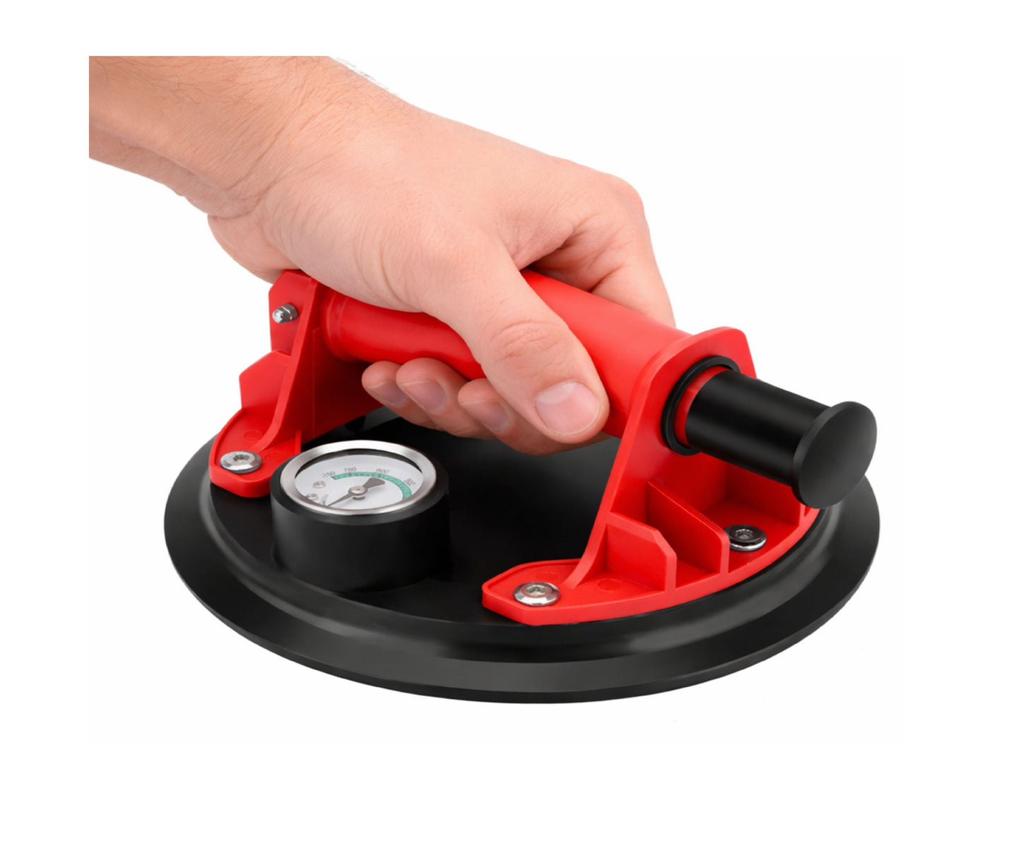 Ventuza cu vid pentru placi ceramice si sticla, manometru 20 cm, Lean 29289