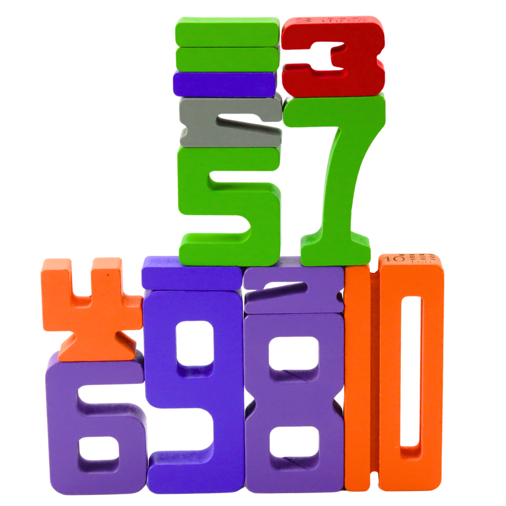 Set 28 cifre de lemn, invatare numere, adunare, multicolor, 31.5 x 13 x 5 cm, Lean 13956