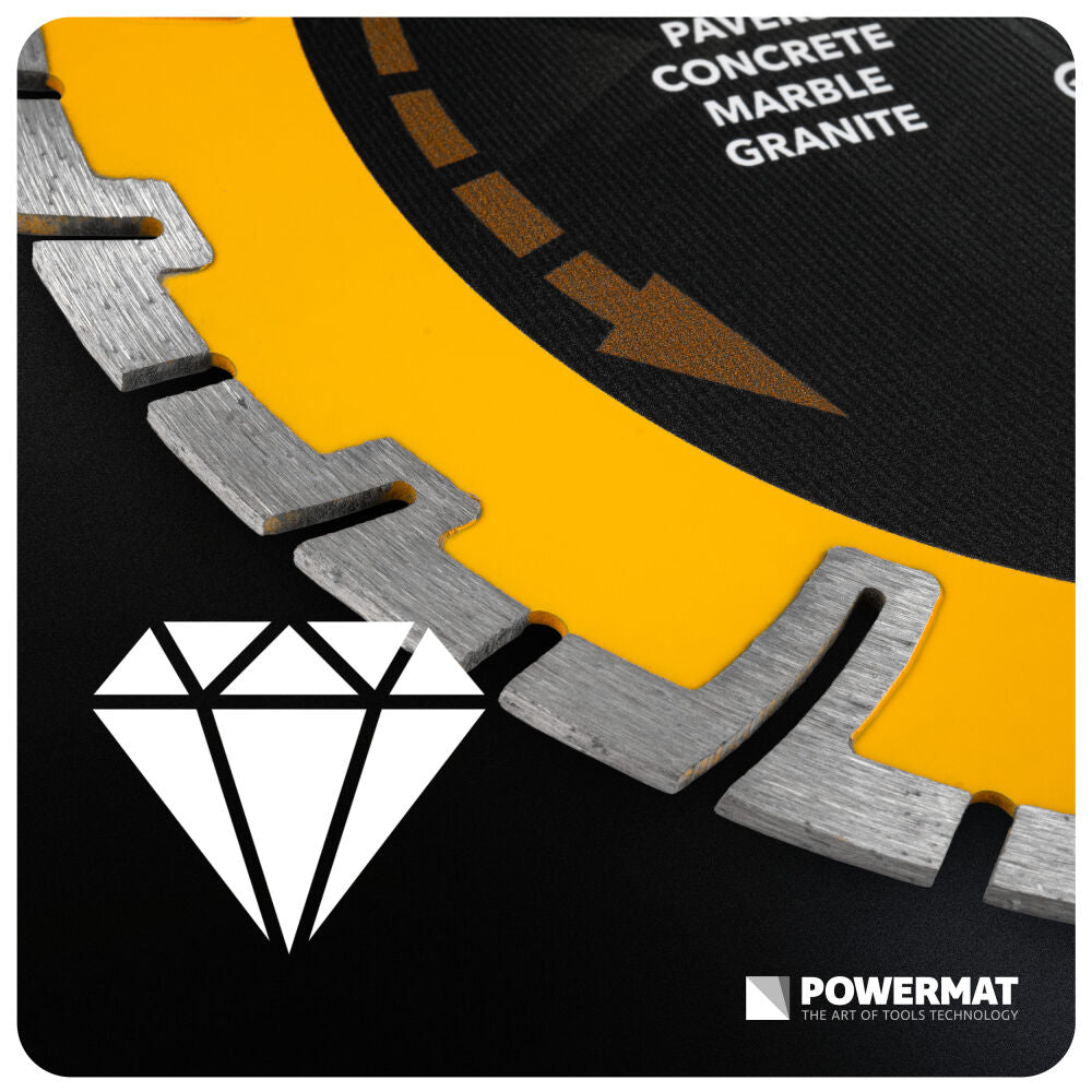 Disc diamantat segmentat PM-TDCS-2303T, 230 mm, Powermat PM1498