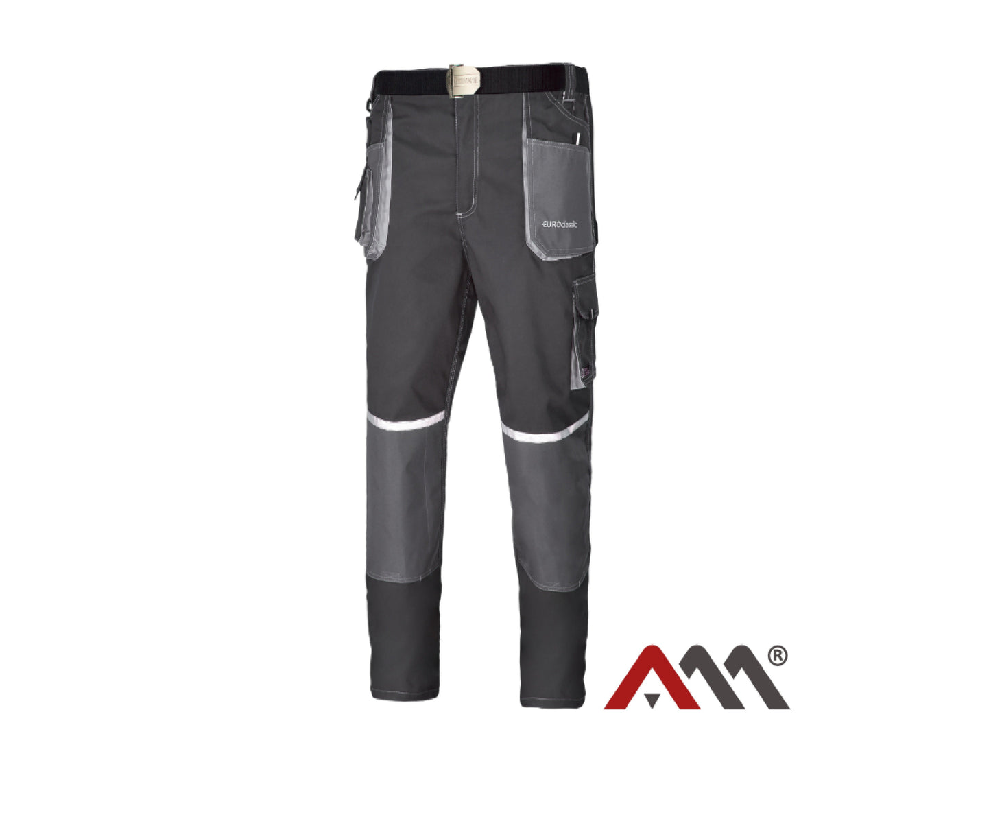 Pantaloni de lucru Euroclassic cu talie inalta, gri, marimea 58, Artmas ART794425