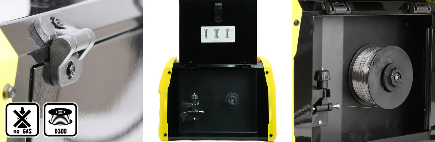 Aparat de sudura tip MIG FCAW / MMA / TIG Lift Wertberg SG 2.40 - 200A, Tehnologie IGBT, Afisaj LCD, Harder HD1484