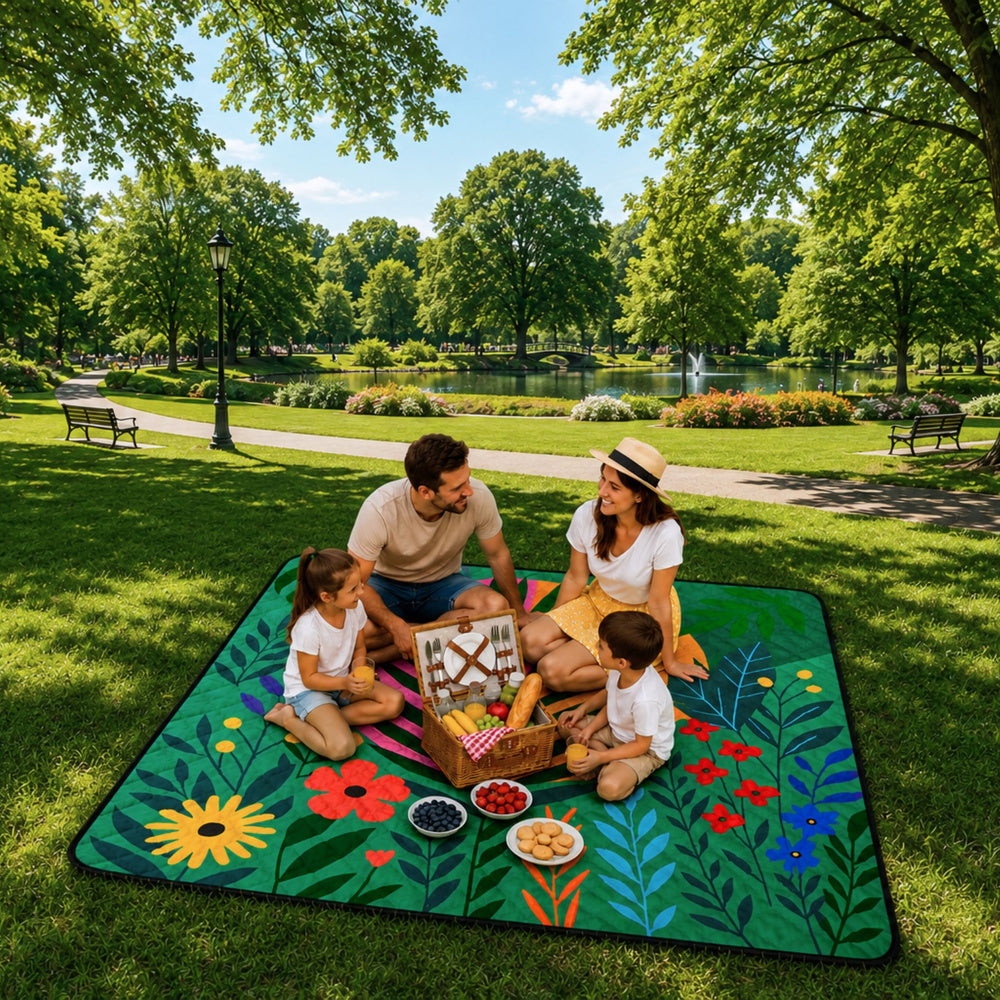 Patura de picnic multicolora, 100 x 150 cm, Lean 31065