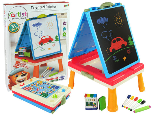 Tabla magnetica 3 in 1, 31 piese, Lean 9407