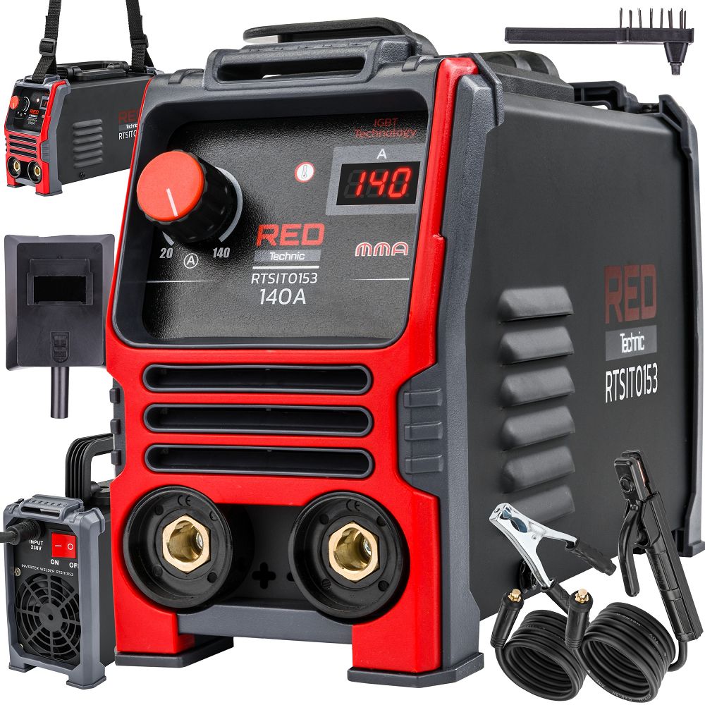 Aparat de sudura tip invertor 140 A, Red Technic RTSIT0153