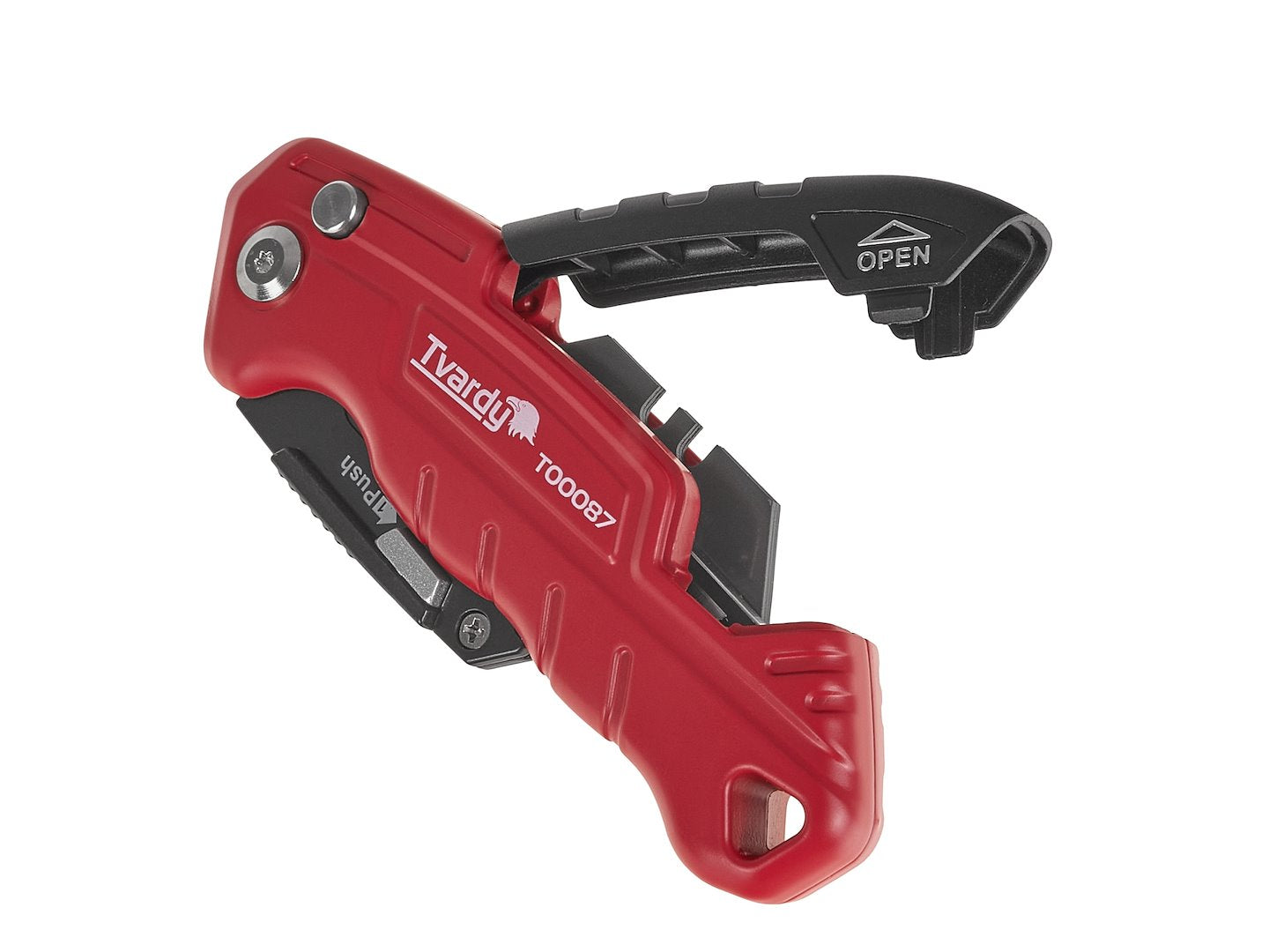 Cutter pliabil cu lama trapezoidala SK2H, 60 x 19 x 0.6 mm, Tvardy T00087A
