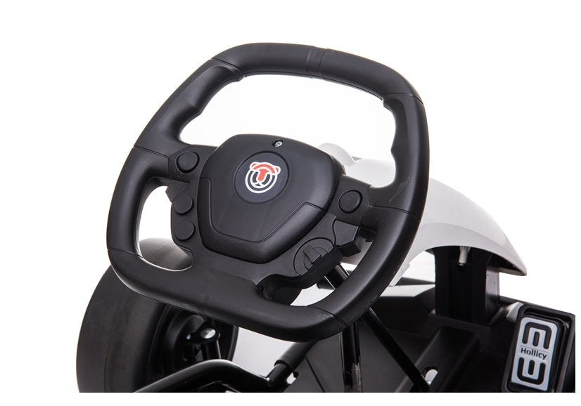 Kart electric Drift SX1968, 2 motoare 100W, 15-18 km/h, alb, Lean 5200