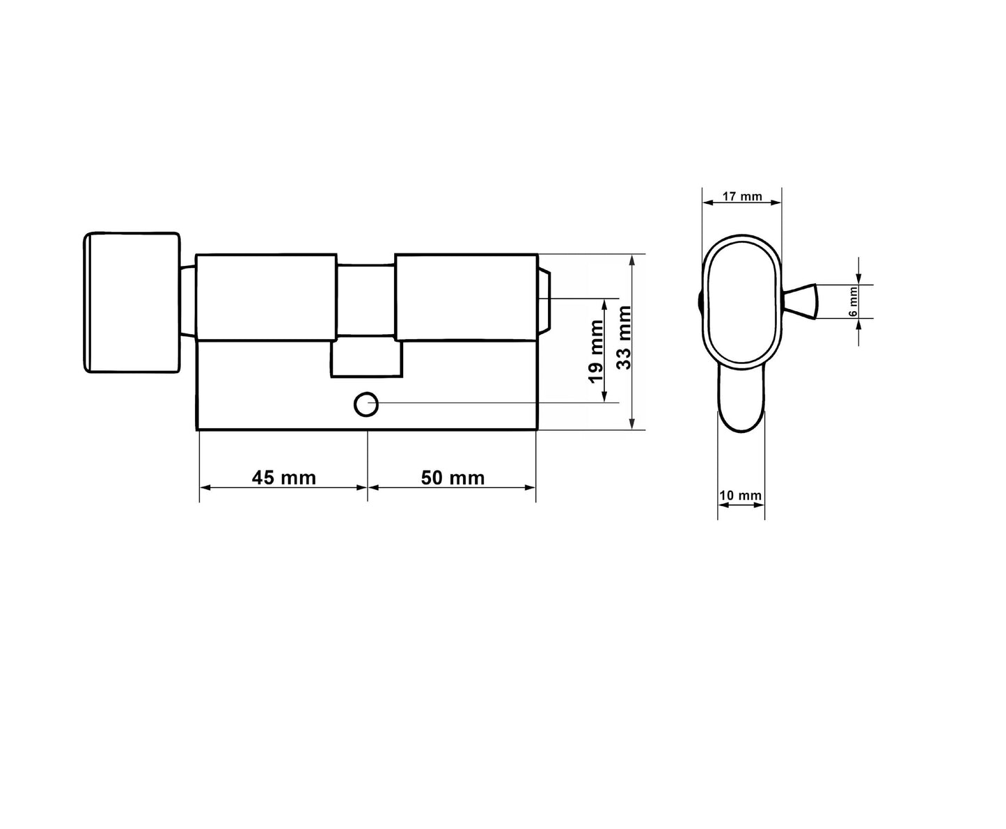 Butuc aluminiu, 45G / 50, Keltin K02724