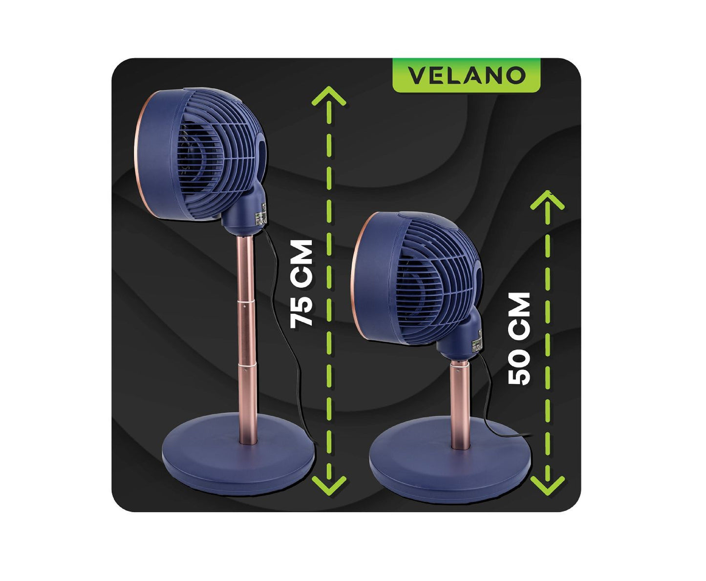 Ventilator de podea Velano 50 W, Powermat VELWEP0017
