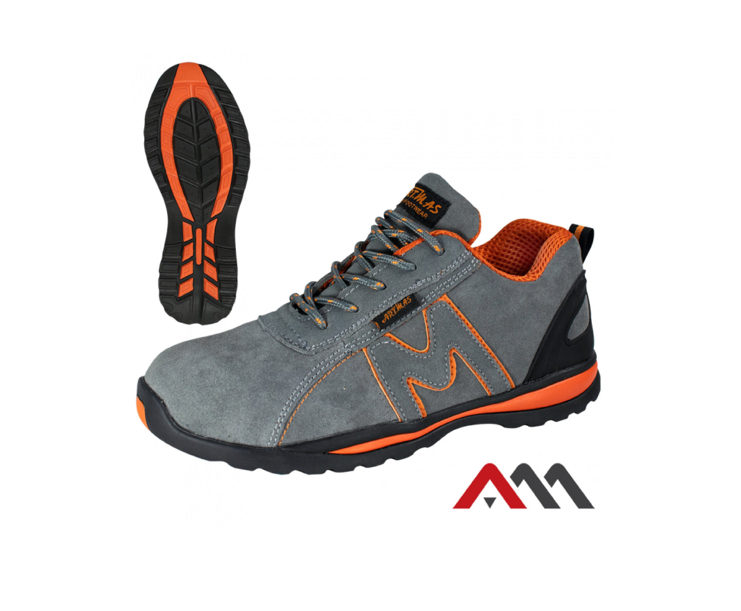 Pantofi de lucru BSport 3G, gri / portocaliu, marimea 43, Artmas ART422781