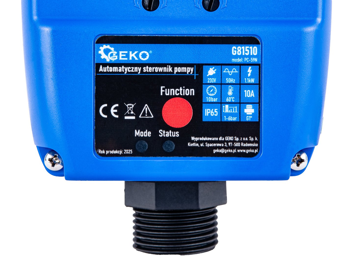 Presostat automat pentru pompe apa PC-59N, Geko G81510